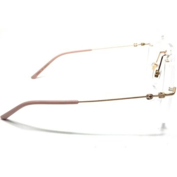 Gucci Women's Gold Square Eyeglasses! - Picture 3 of 4